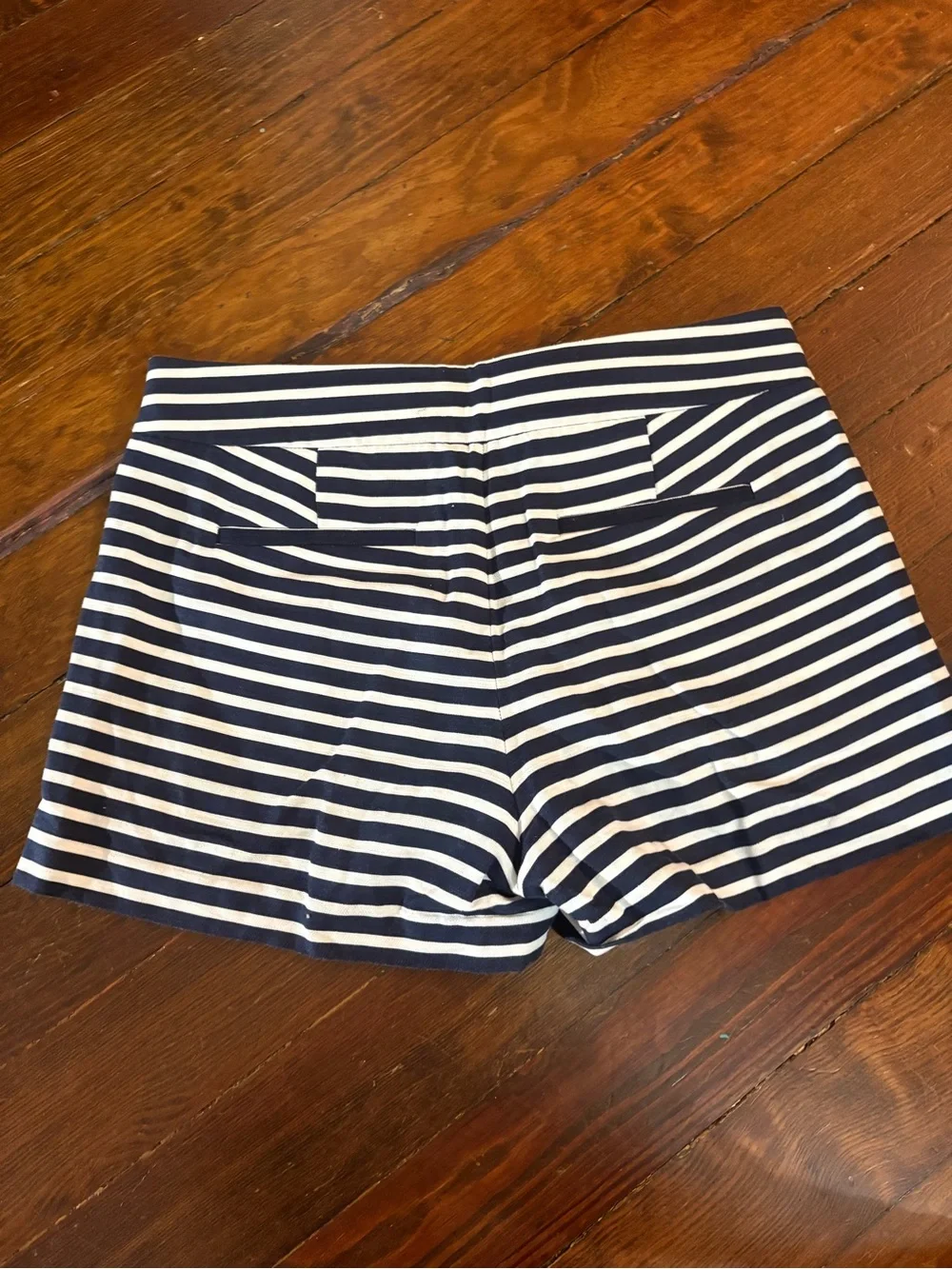J. Crew blue white striped cute lightweight shorts size 6